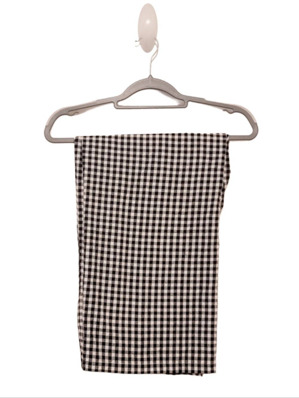 Gingham Printed Black & White Palazzo Pants - Picture 3 of 3